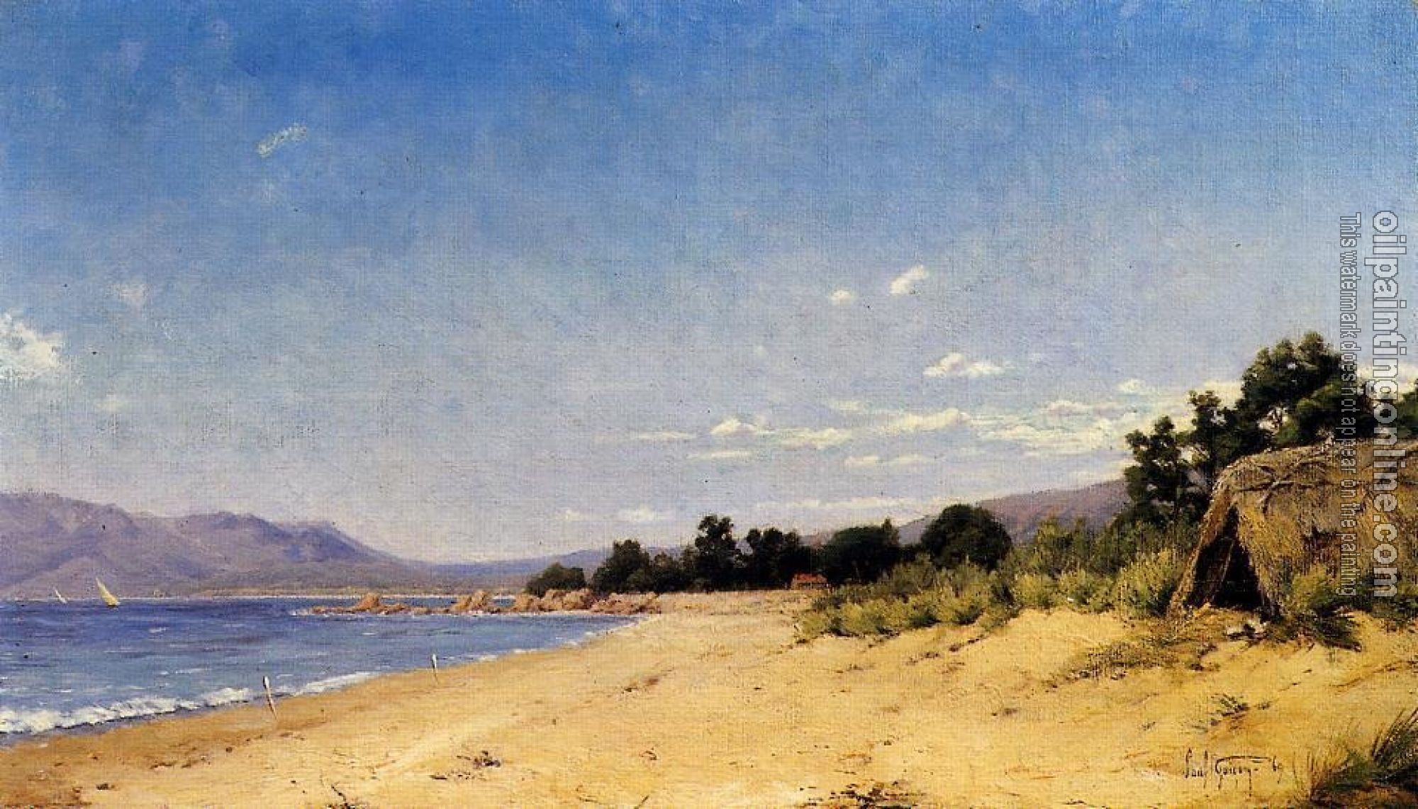 Guigou, Paul-Camille - Hut by the Seashore
